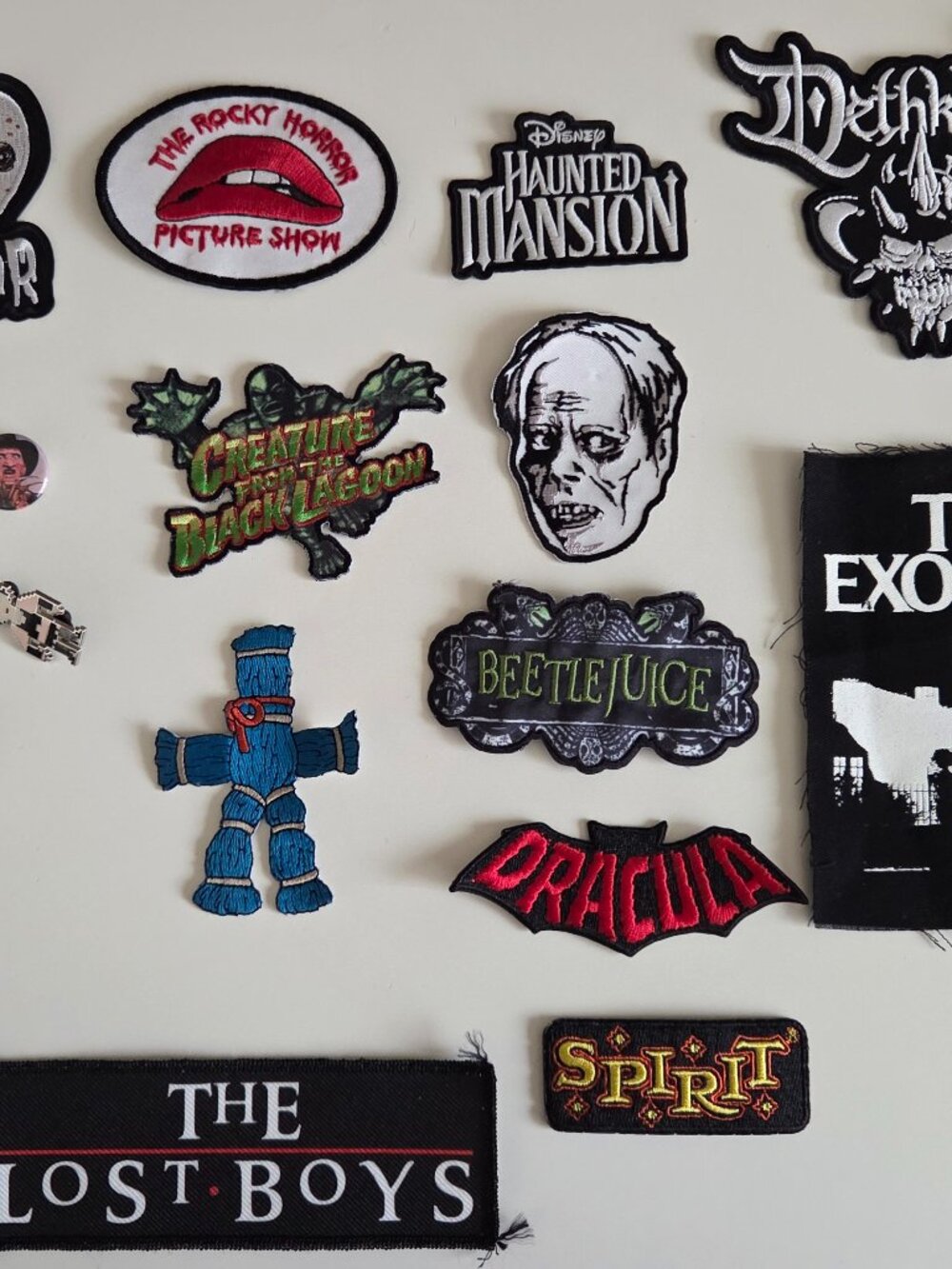 Horror Patches, Pins and Buttons Set 1
